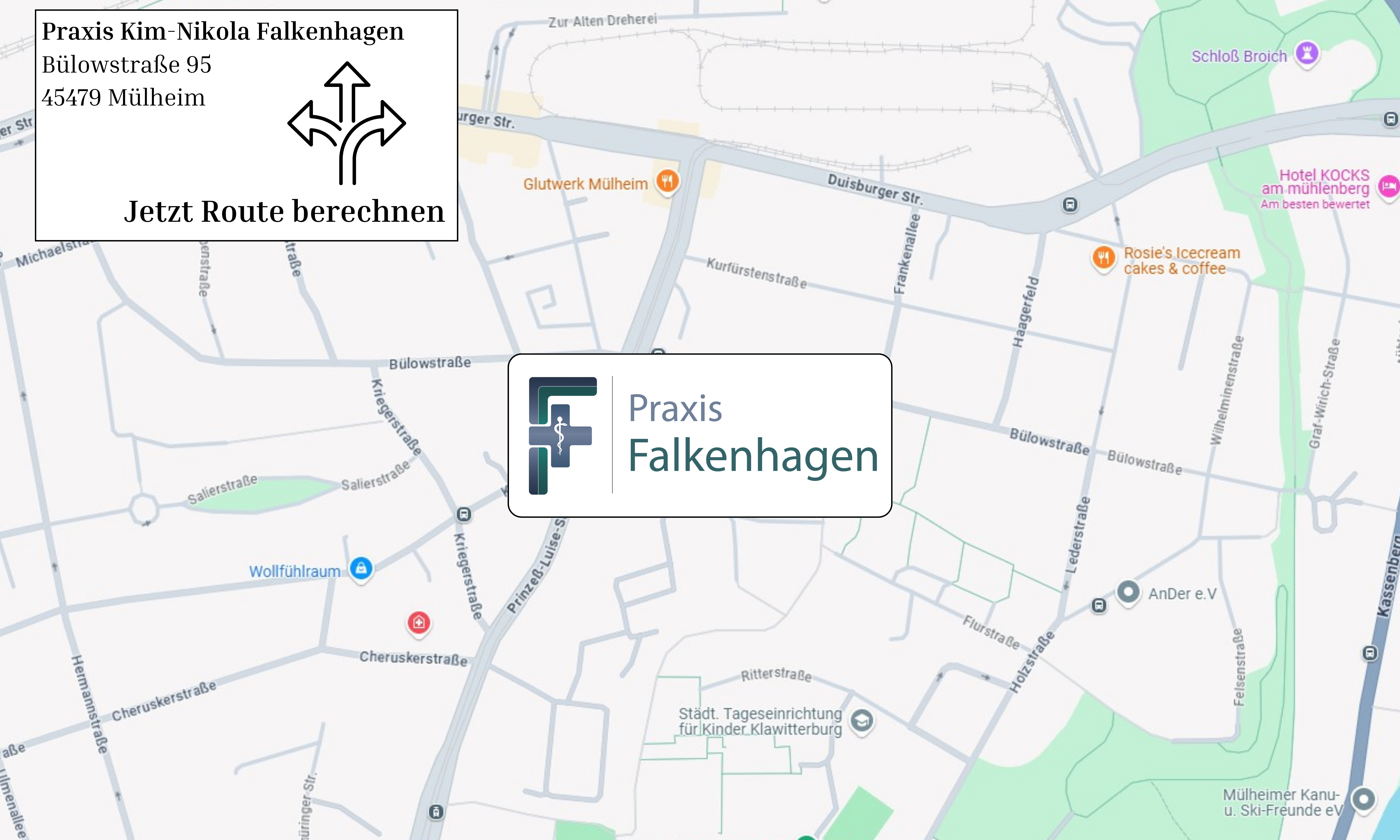 Praxis Falkenhagen - Anfahrt